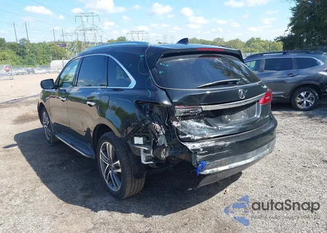 2017 Acura Mdx Advance Entertainment Pkgs из США, поврежденный, VIN 5FRYD4H96HB031721